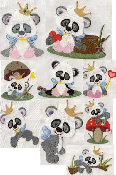 318 Cute Panda Embroidery Designs 318 Cute Panda Embroidery Designs