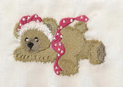 Bear With Bow 6 Embroidery Design Bear With Bow 6 Embroidery Design