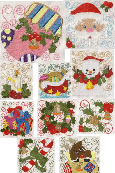 BLOCK 1 Frizzy Christmas Blocks BLOCK 1 Frizzy Christmas Blocks
