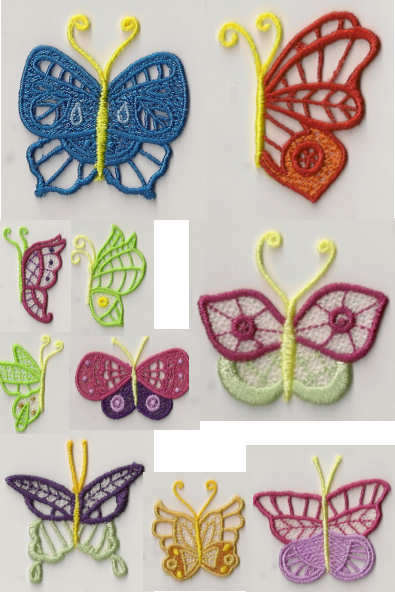 Butter 1 FSL Small Butterflies Embroidery Designs