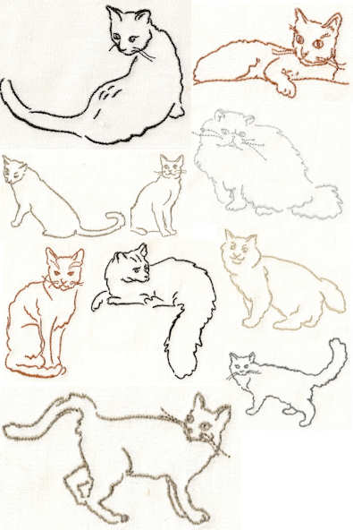 C1 Cats Embroidery Designs C1 Cats Embroidery Designs