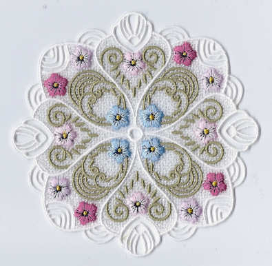 FSL Spring Doily Embroidery Design FSL Spring Doily Embroidery Design