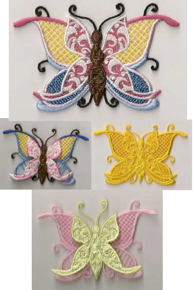 LB 1 FSL Butterflies 1 Embroidery Designs