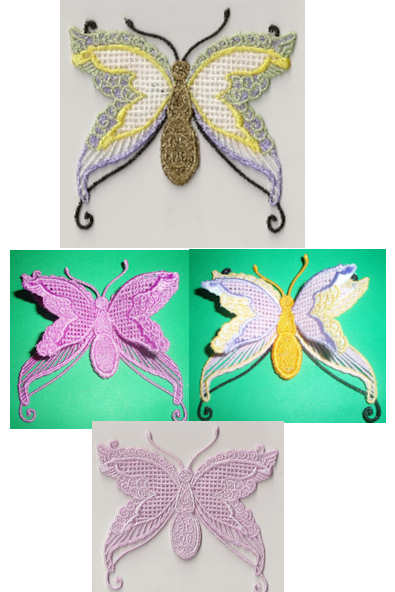 LB6 FSL Butterflies Embroidery Designs LB6 FSL Butterflies Embroidery Designs