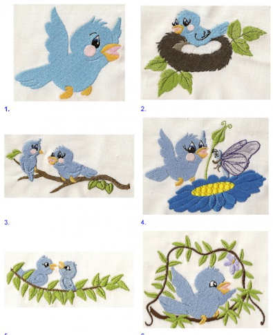 Little Birdie 2 Embroidery Designs Little Birdie 2 Embroidery Designs
