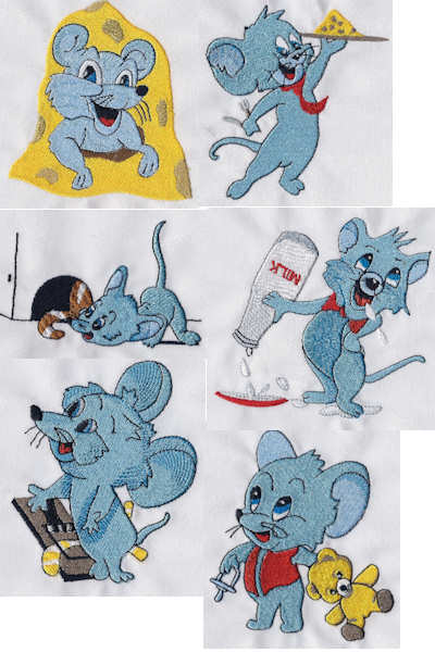 Mice Embroidery Designs Mice Embroidery Designs