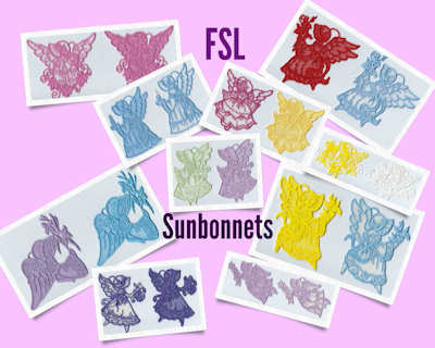 SUN FSL Sunbonnet Angels SUN FSL Sunbonnet Angels