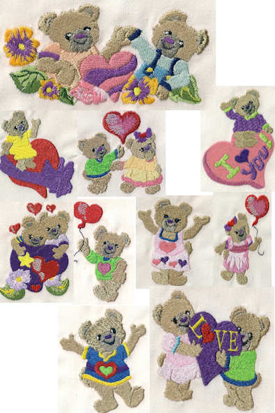 Teddy Love Embroidery Designs Teddy Love Embroidery Designs