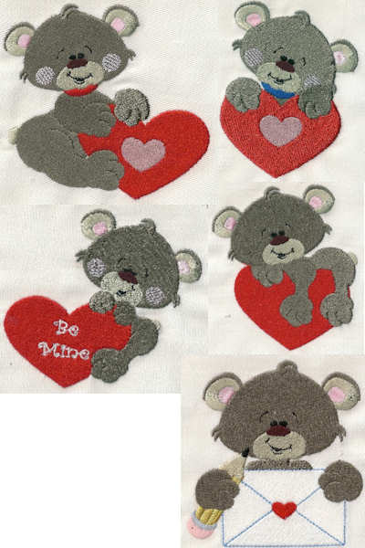 Valentine Bears Embroidery Designs Valentine Bears Embroidery Designs