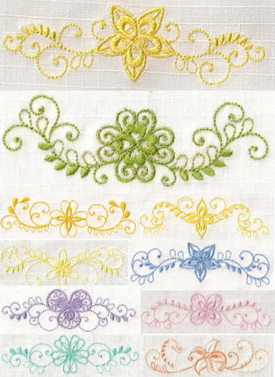 WO White Ornaments Linework