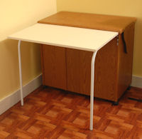 Sewing Cabinets, tables, storage, and sewing furniture by Arrow.