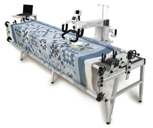 Crown Jewel Baby Lock long arm quilting sewing machine.