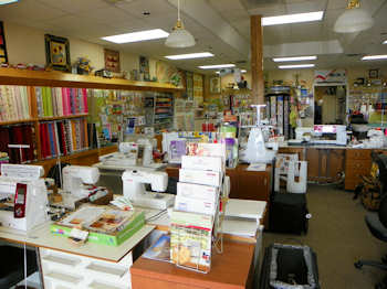 Temple Sew And Quilt Store display room pic